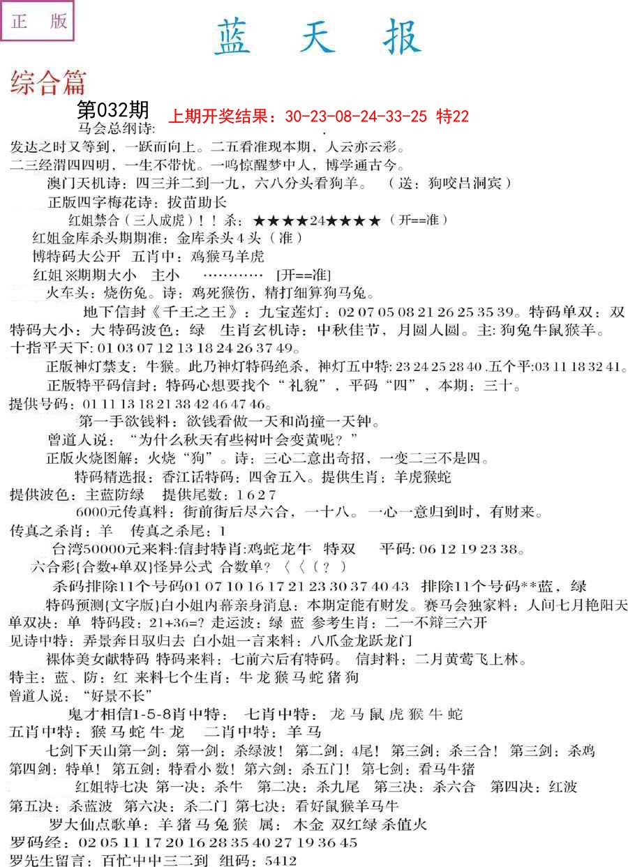 2025032期蓝天报A
