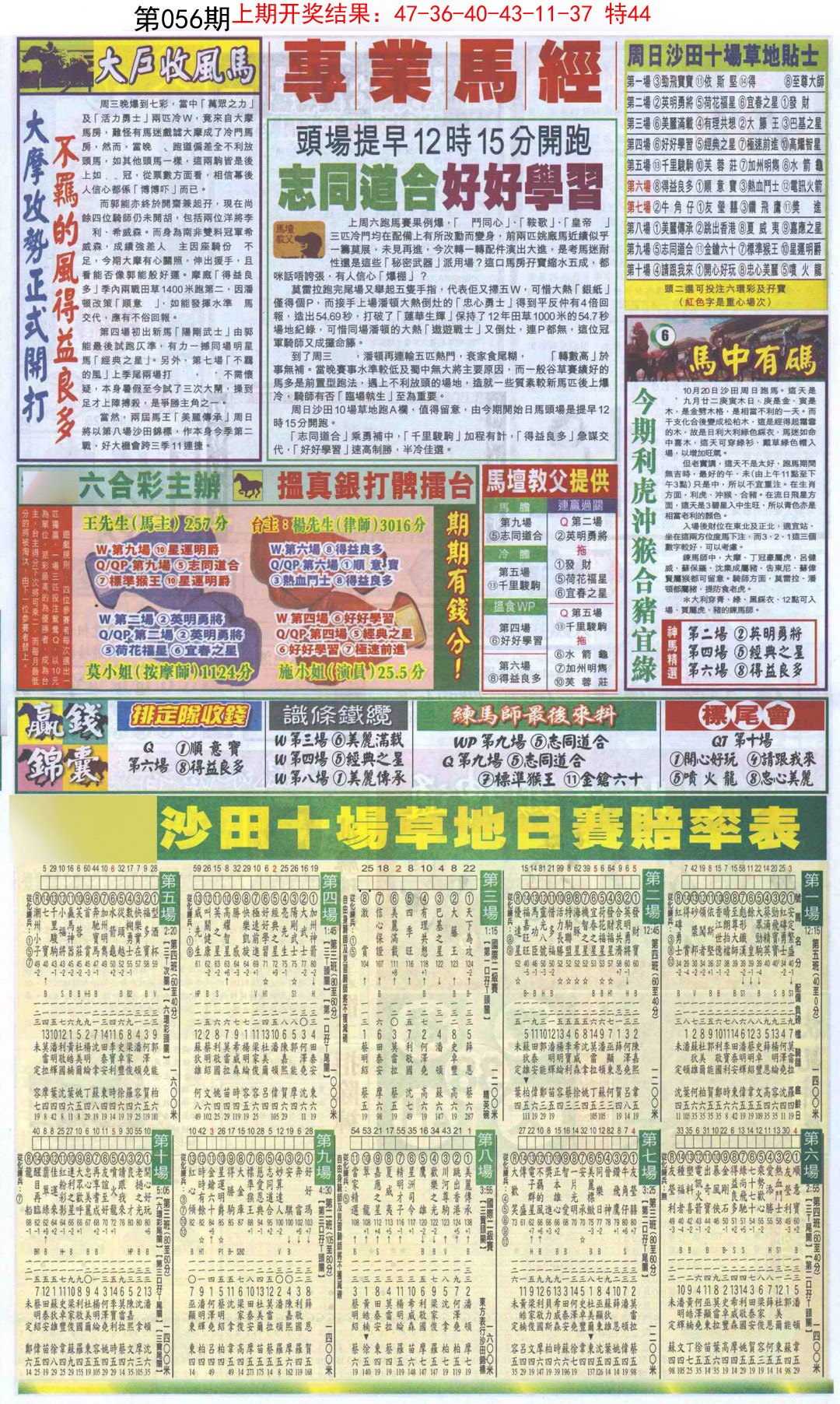 2025056期新报跑狗B