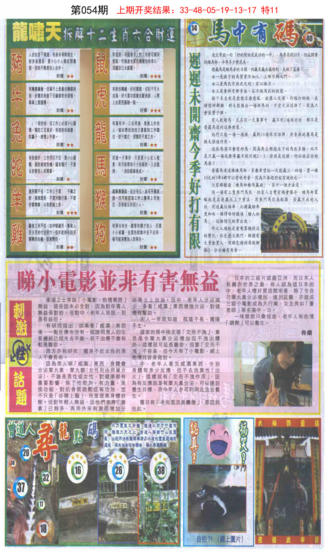 2025054期新报跑狗B