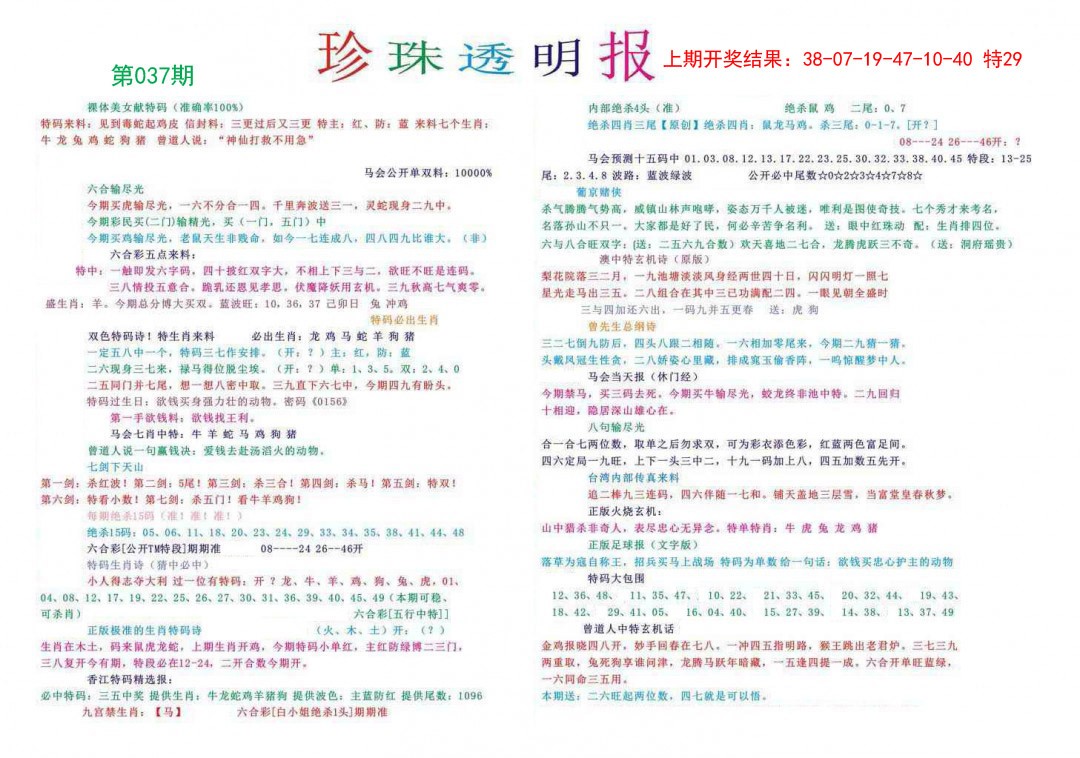 2025037期珍珠透明报