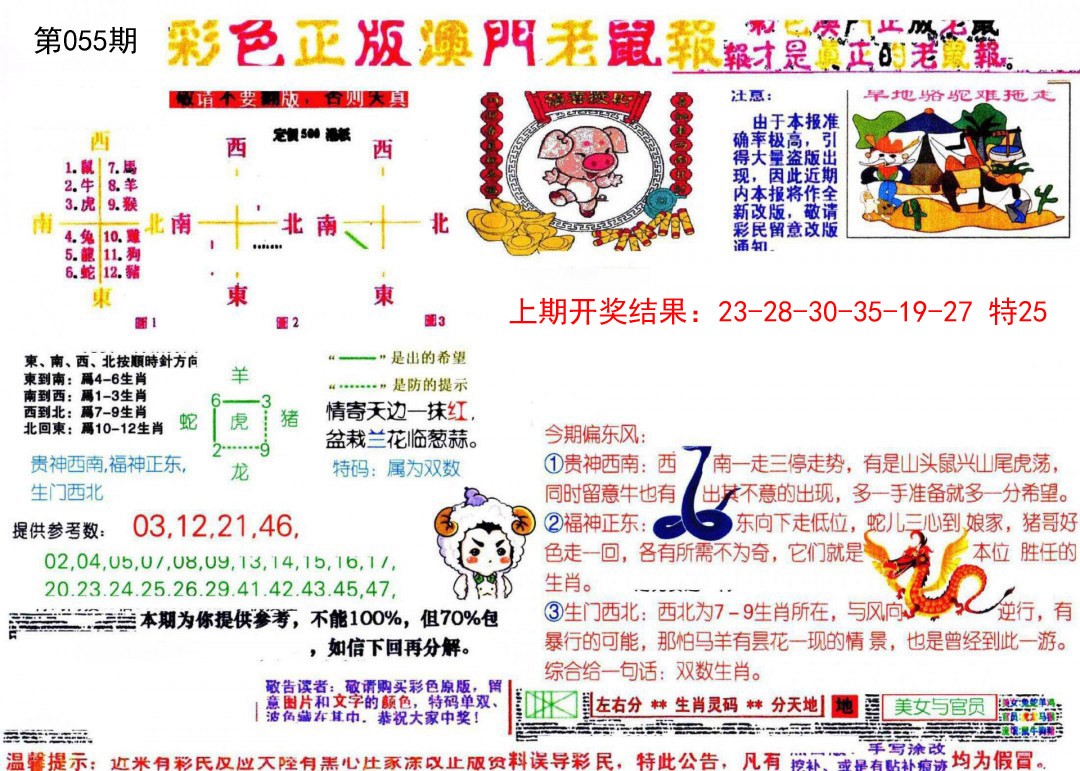 2025055期彩色正版澳门老鼠报