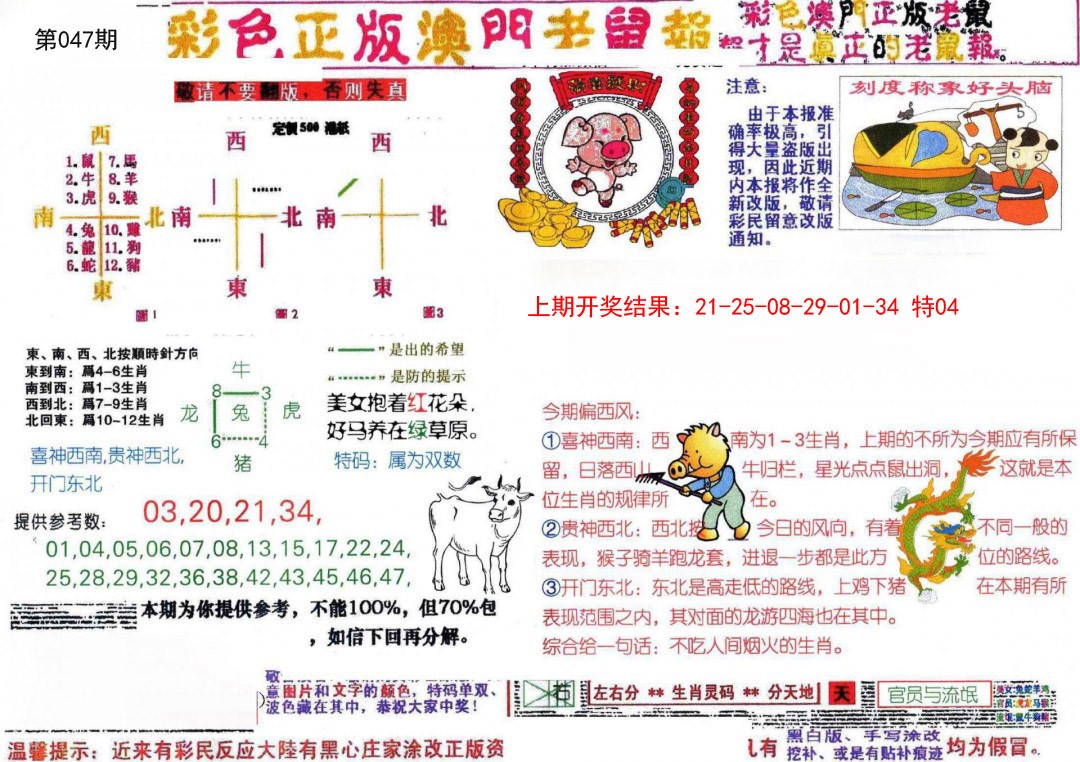 2025047期彩色正版澳门老鼠报