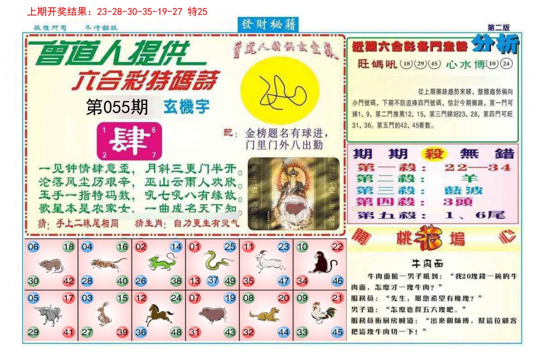 2025055期发财秘籍B