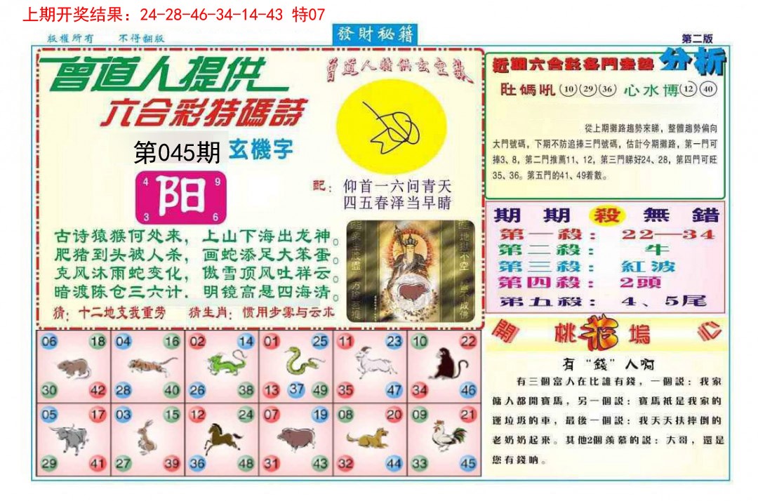 2025045期发财秘籍B