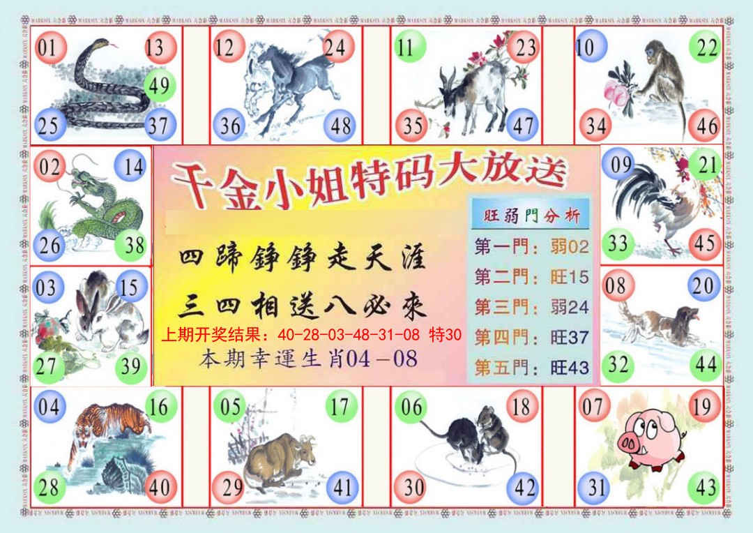 2025046期(新版)千金小姐B