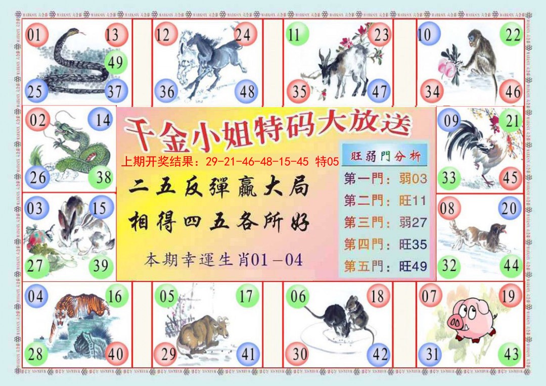 2025051期(新版)千金小姐B