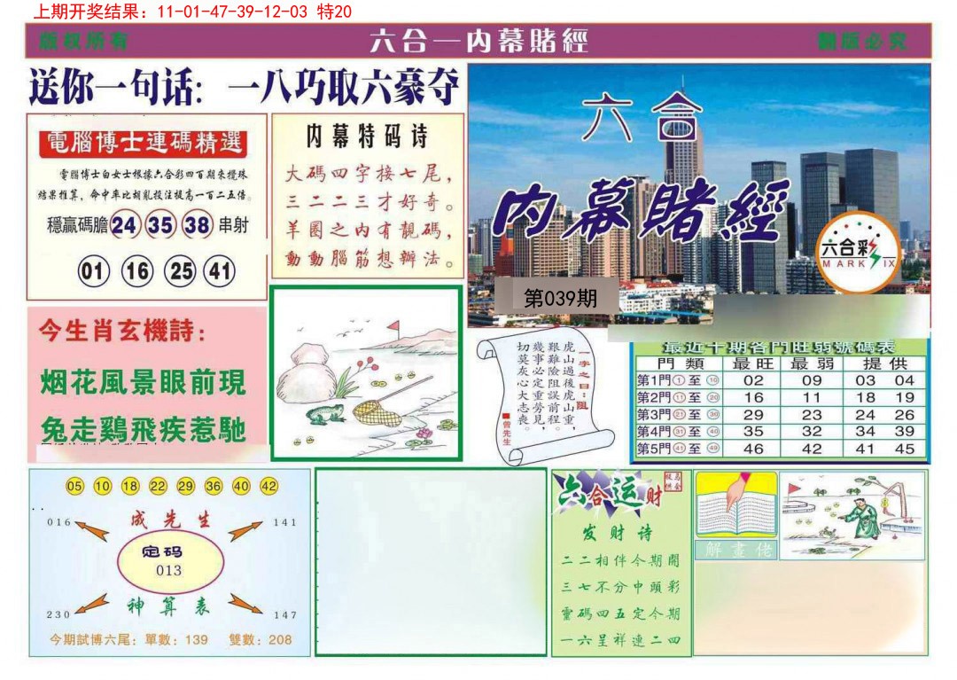 2025039期内幕赌经