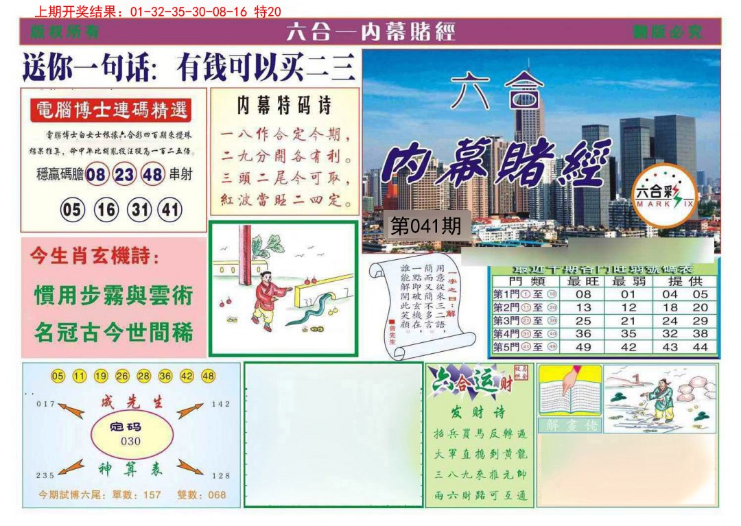 2025041期内幕赌经