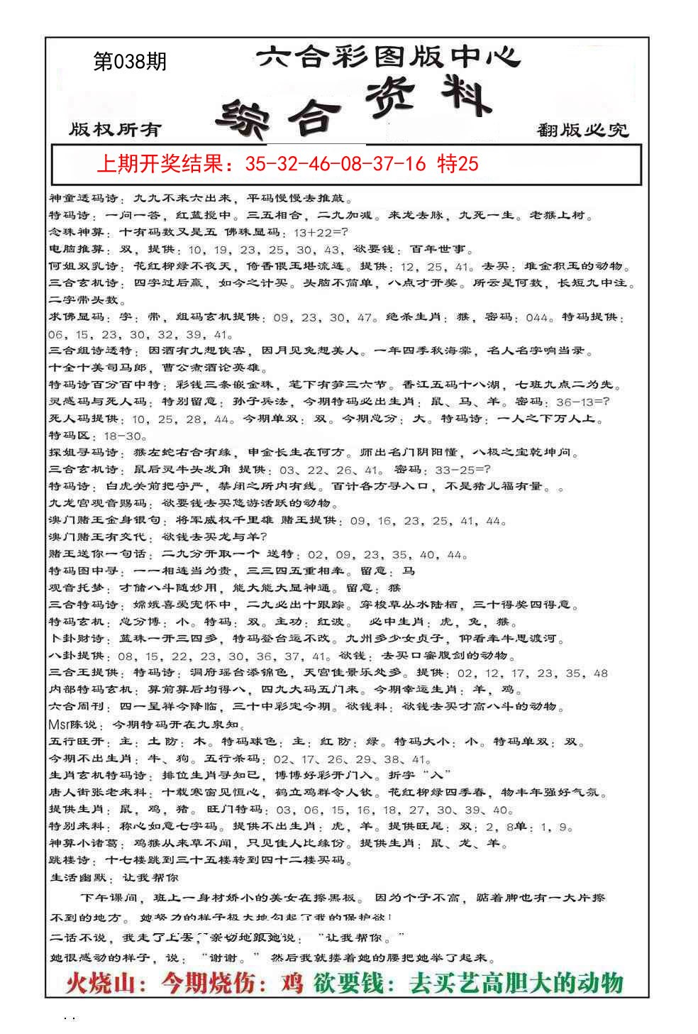 2025038期内部综合资料