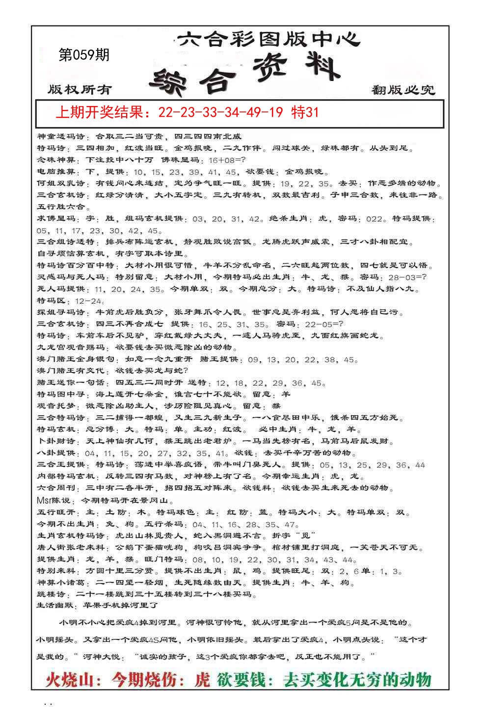 2025059期内部综合资料