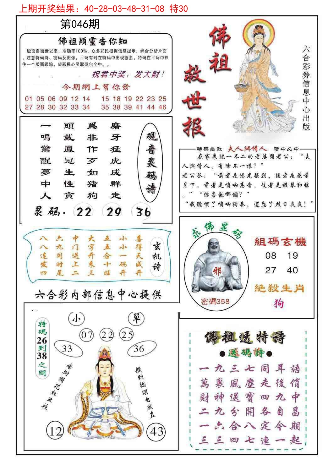 2025046期佛祖救世