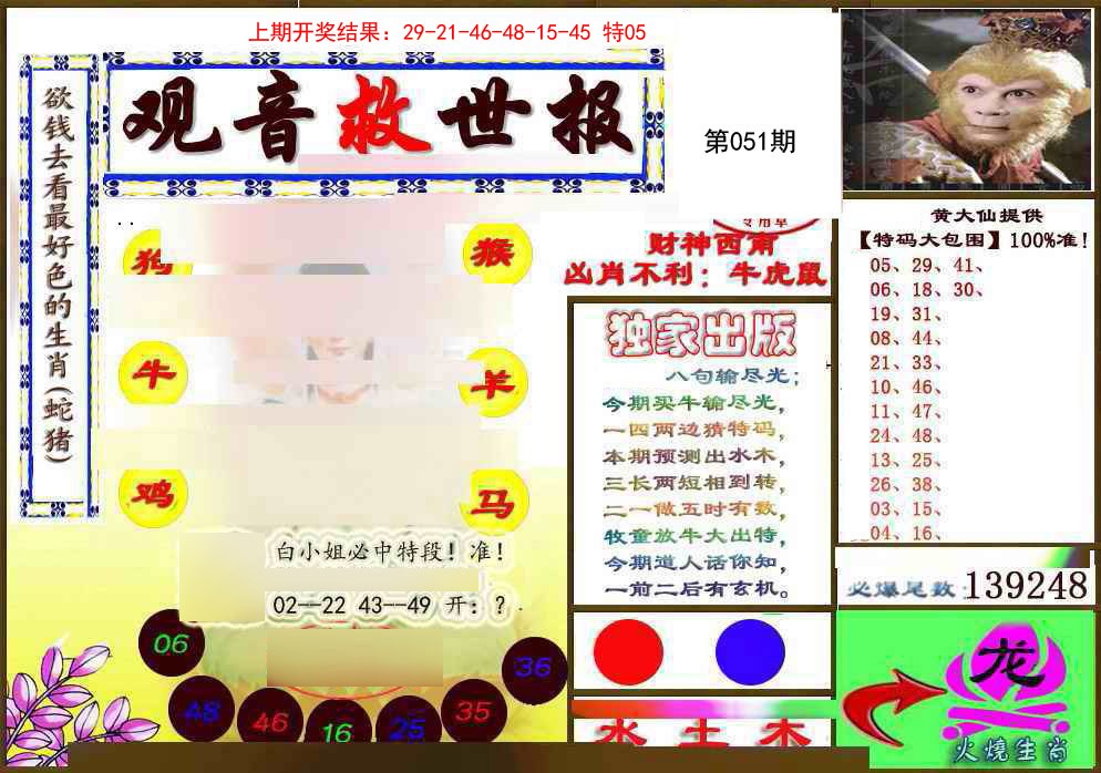 2025051期(另)观音救世密报