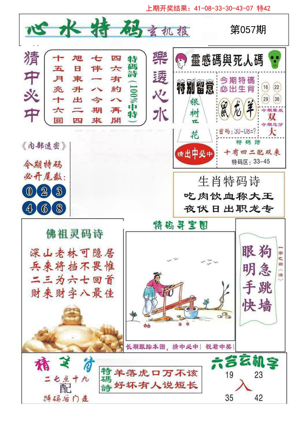 2025057期心水特码