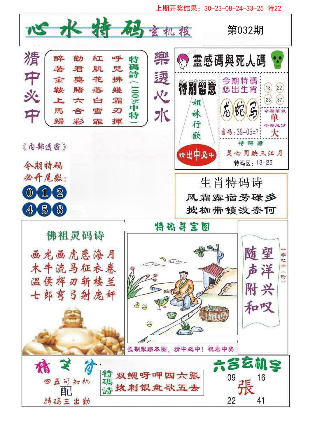 2025032期心水特码
