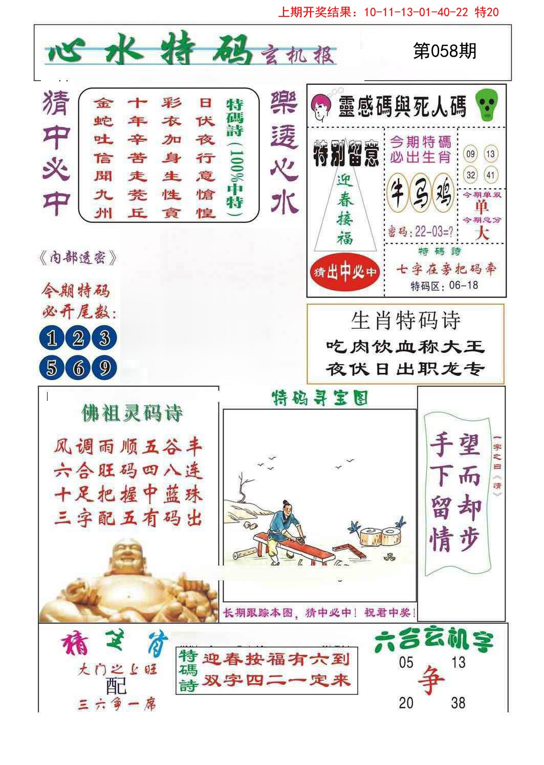 2025058期心水特码