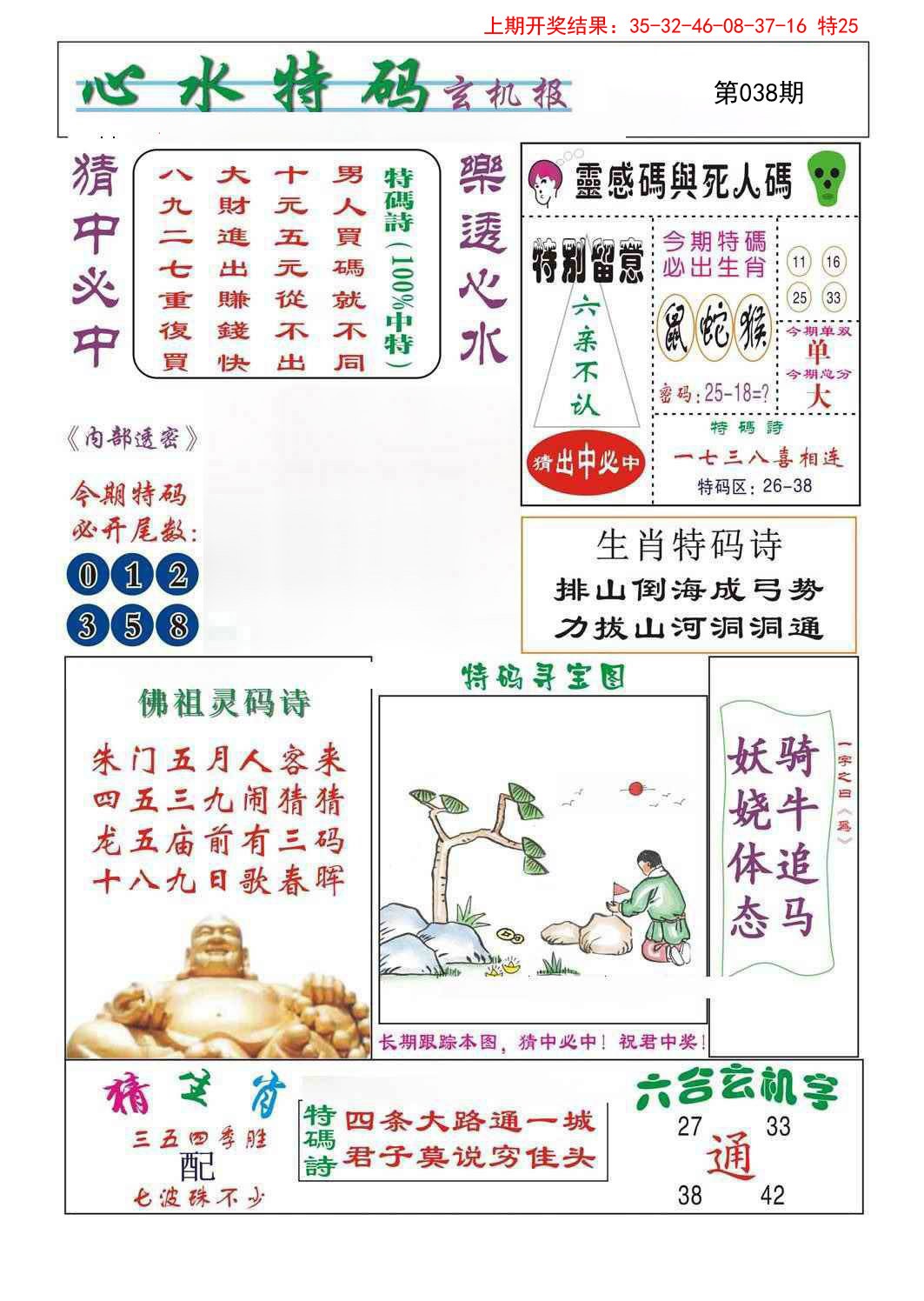 2025038期心水特码