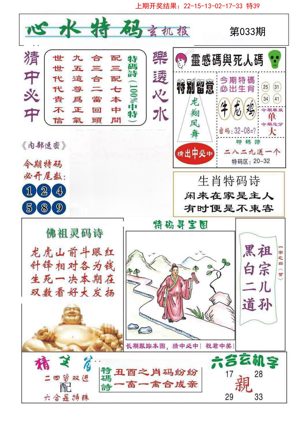 2025033期心水特码