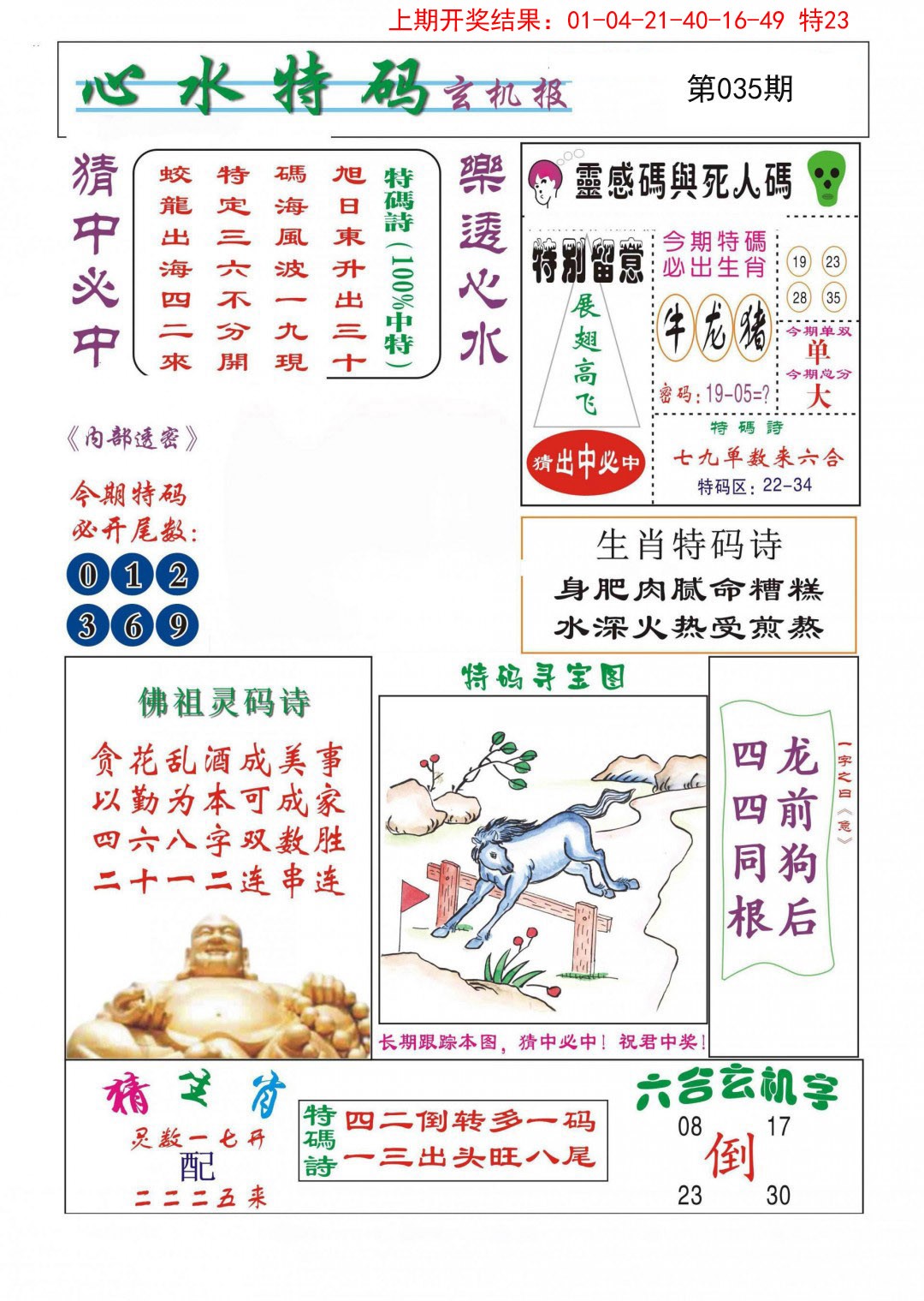 2025035期心水特码
