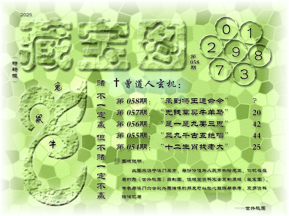 2025058期《藏宝图》
