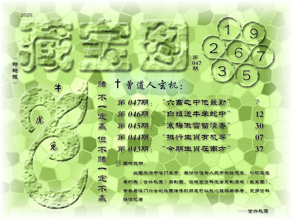 2025047期《藏宝图》