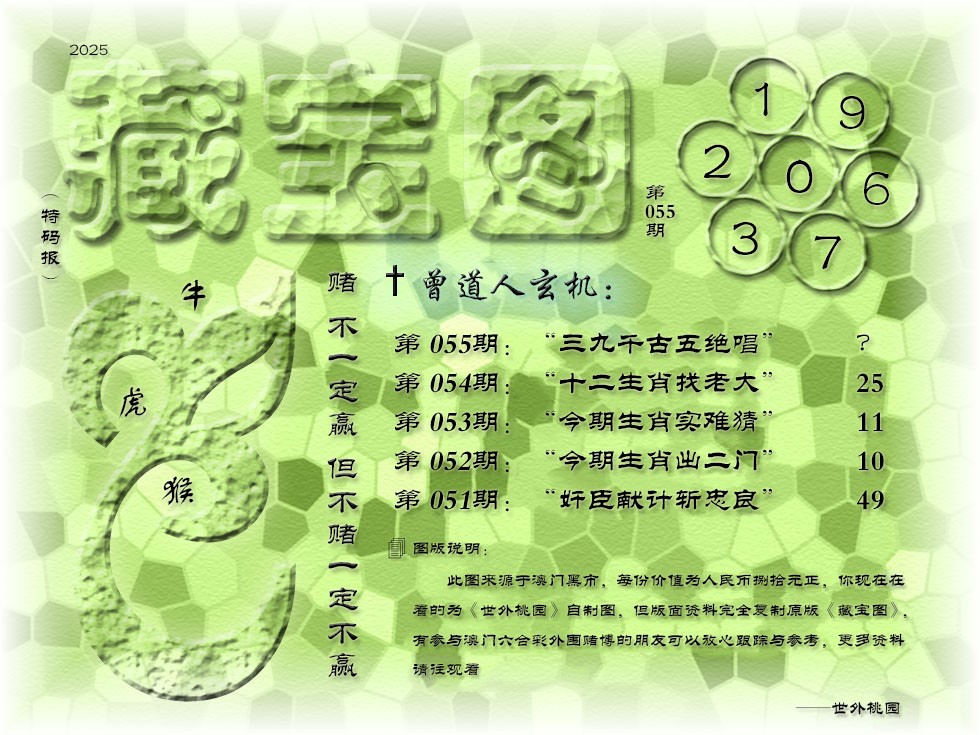 2025055期《藏宝图》