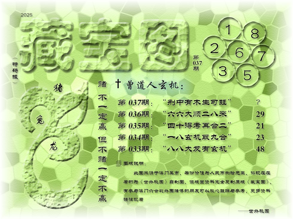 2025037期《藏宝图》