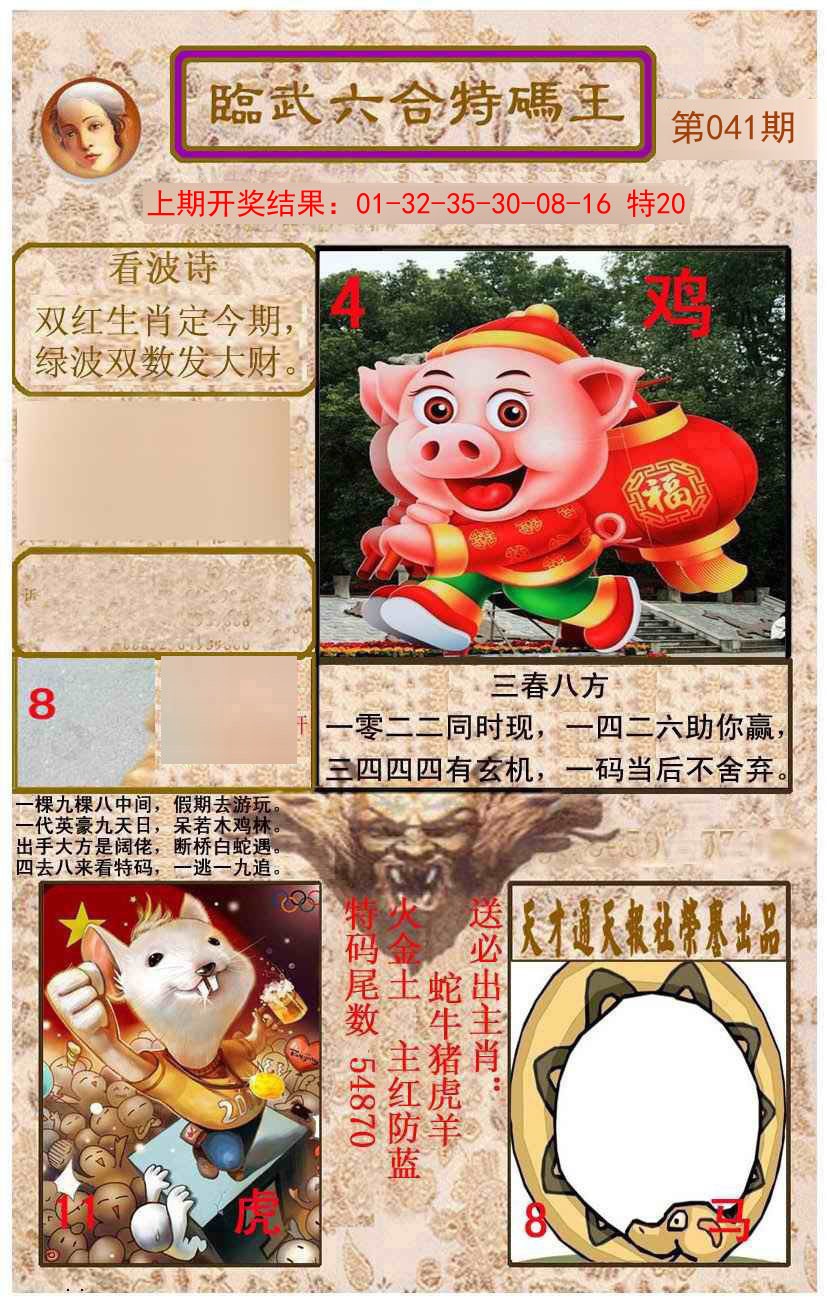 2025041期临武六合特码王