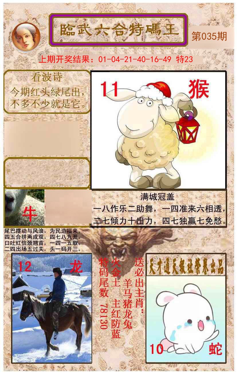 2025035期临武六合特码王