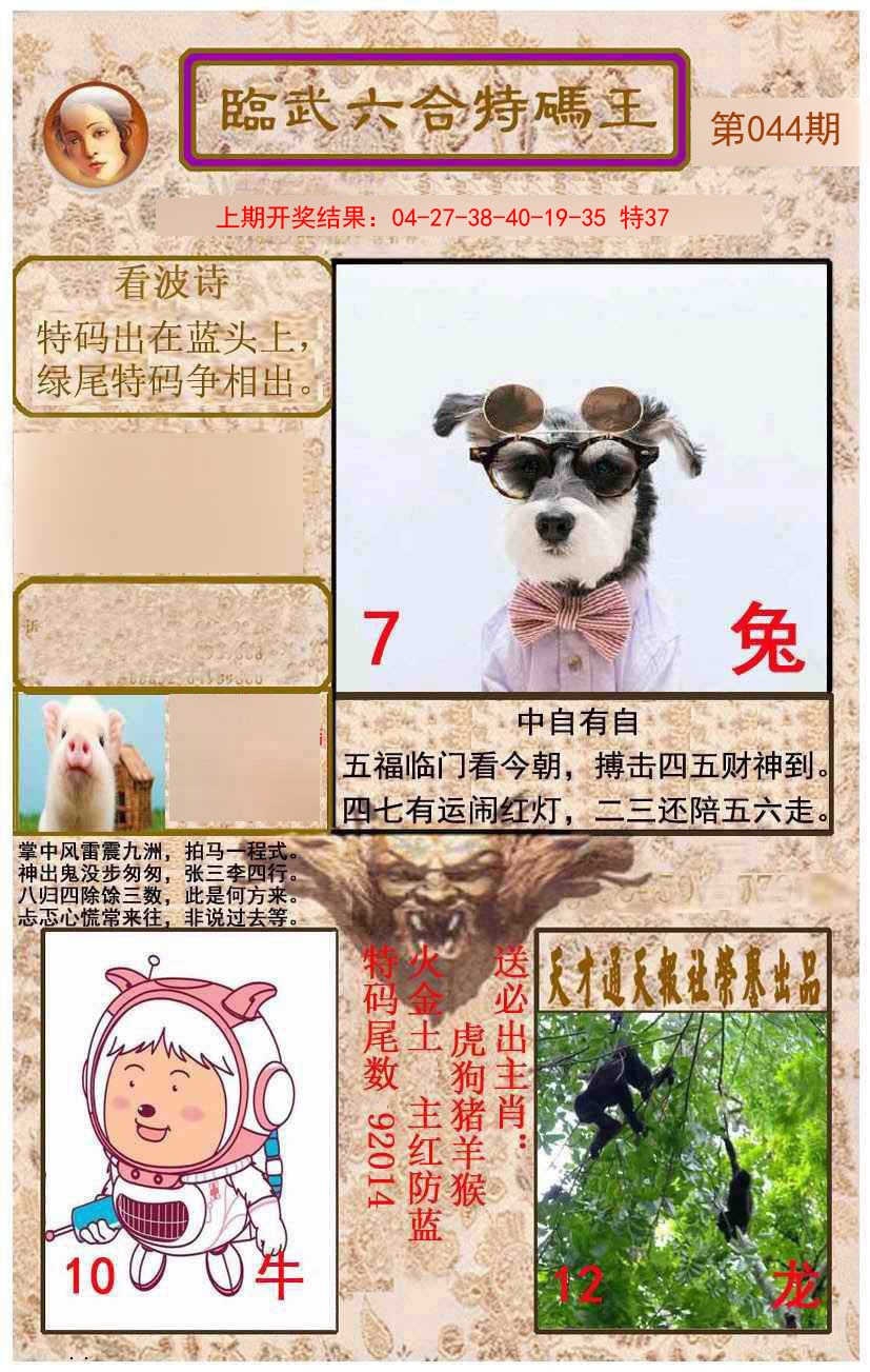 2025044期临武六合特码王