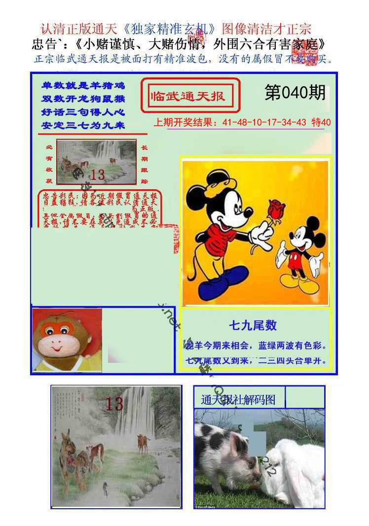 2025040期临武通天报