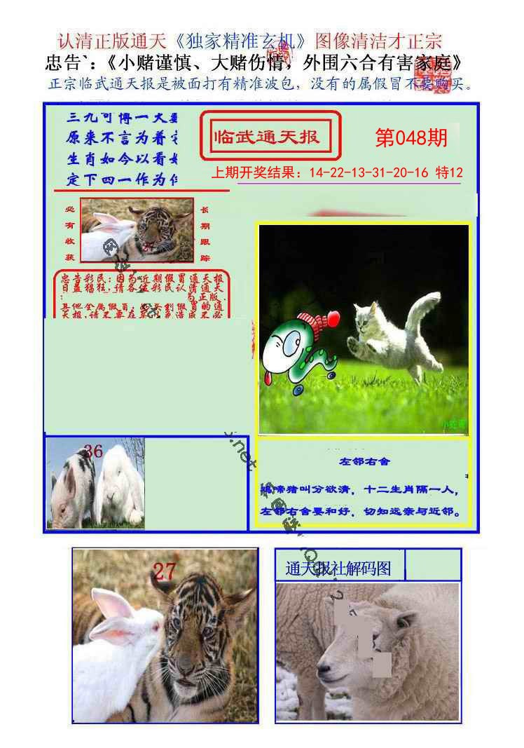 2025048期临武通天报