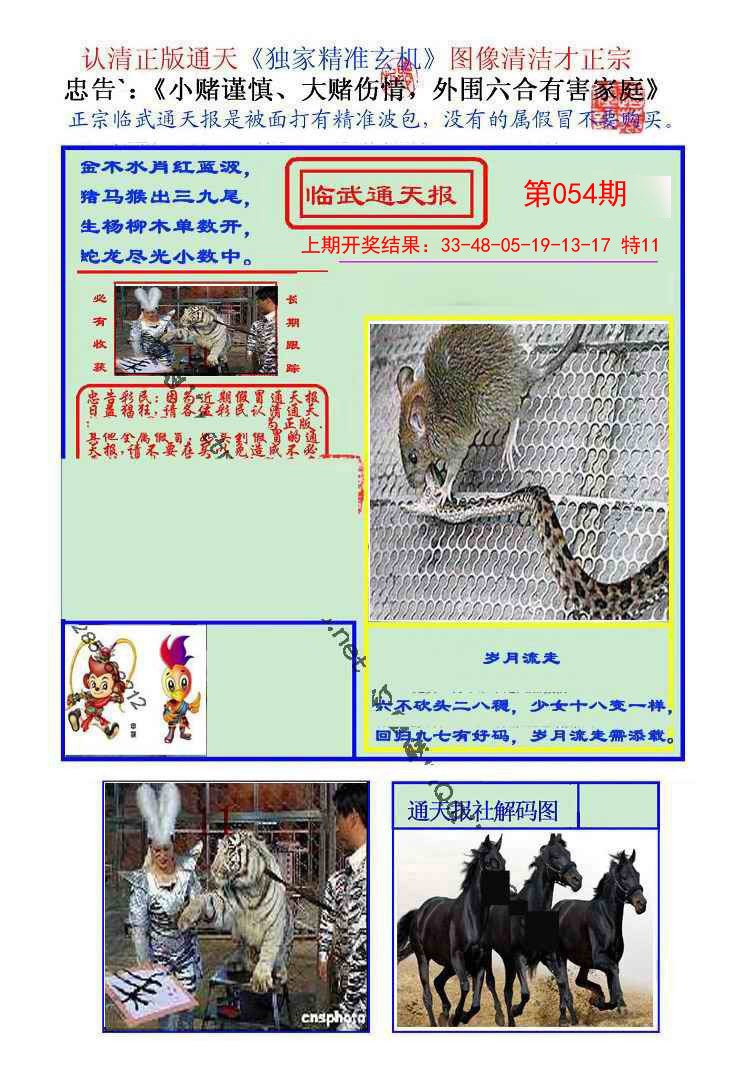 2025054期临武通天报