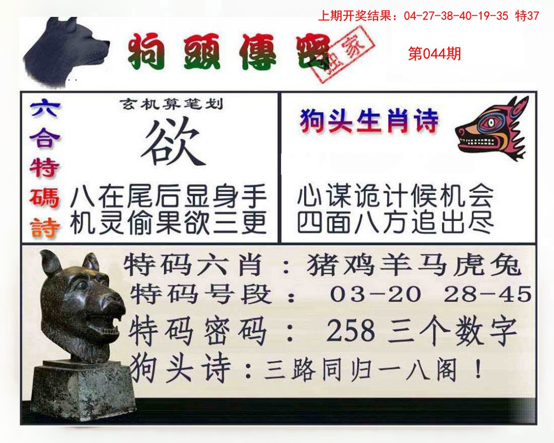 2025044期狗头传密