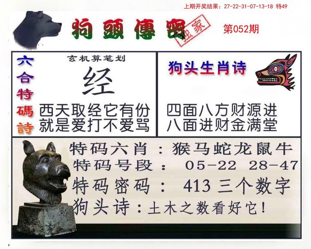 2025052期狗头传密