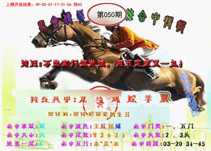 2025050期马会传真-综合报