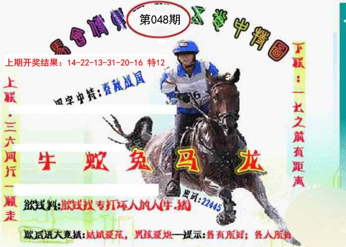 2025048期马会传真-五肖料