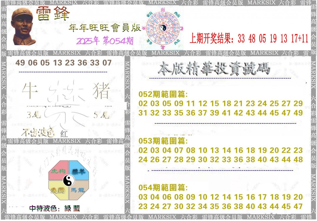 2025054期雷锋鼠年旺旺版