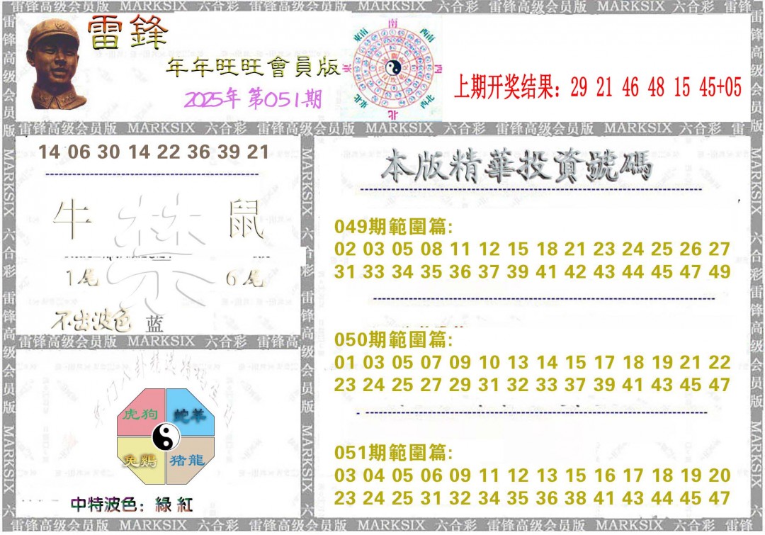 2025051期雷锋鼠年旺旺版