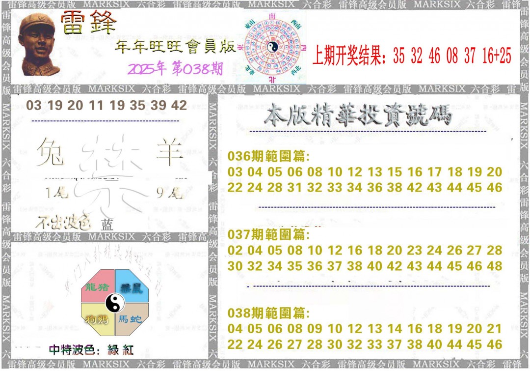 2025038期雷锋鼠年旺旺版
