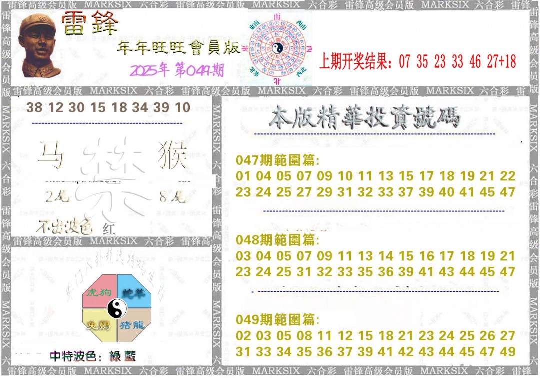 2025049期雷锋鼠年旺旺版