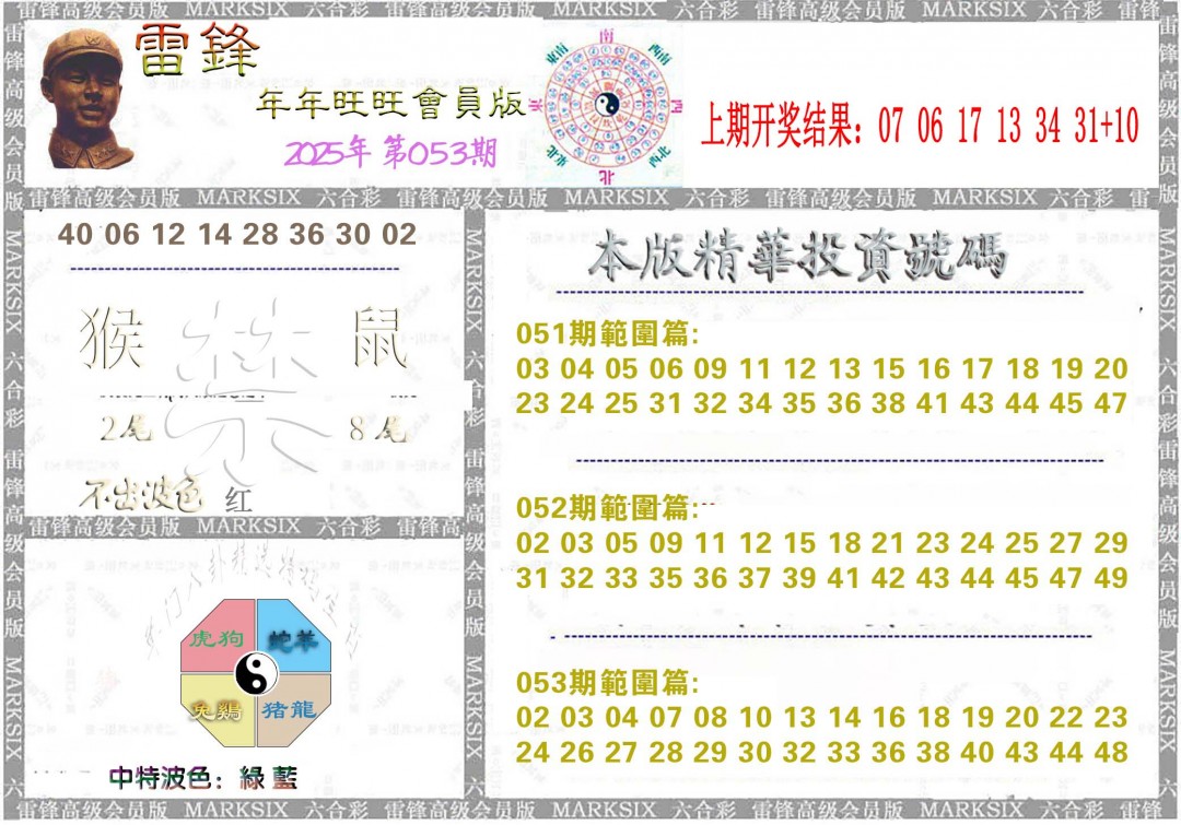 2025053期雷锋鼠年旺旺版
