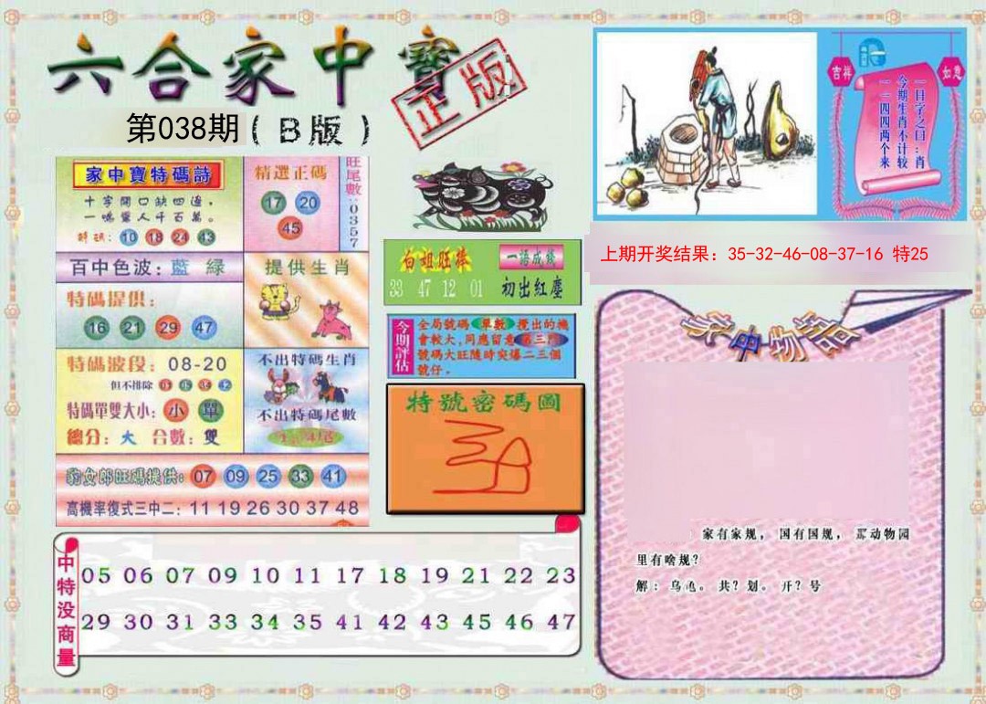 2025038期六合家中宝B