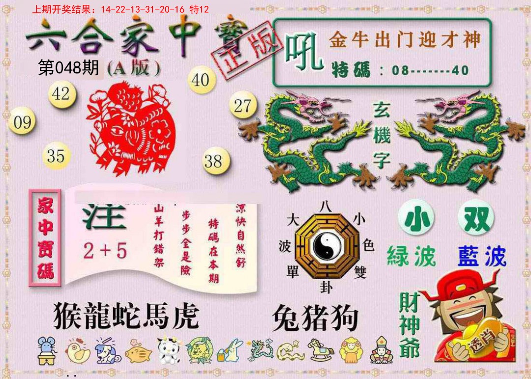 2025048期六合家中宝A