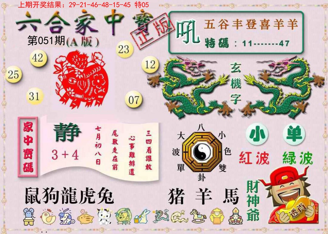 2025051期六合家中宝A
