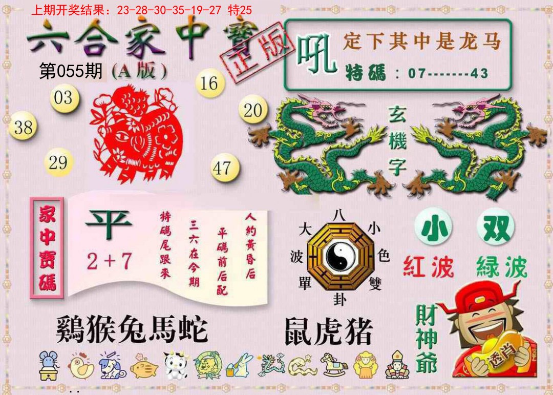 2025055期六合家中宝A