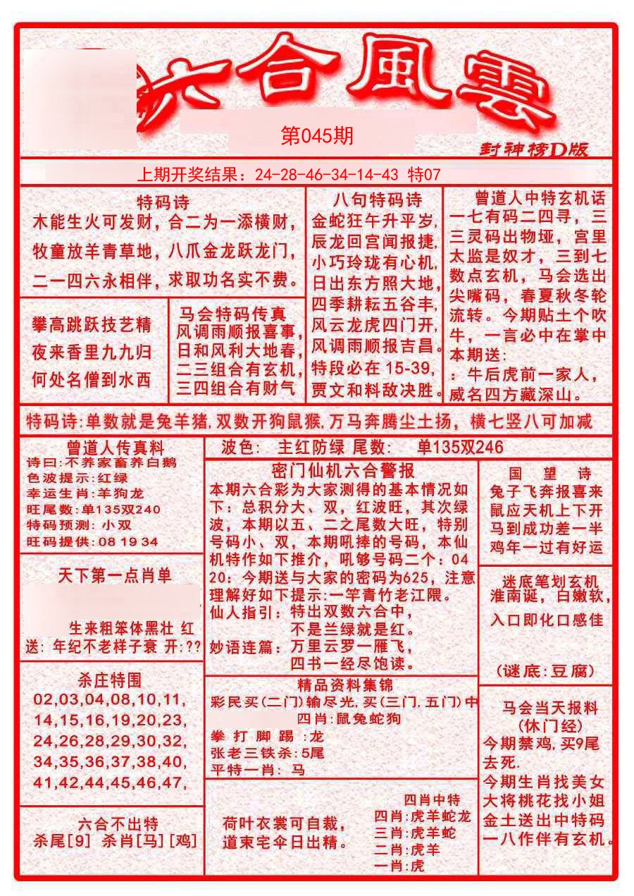 2025045期六合风云A