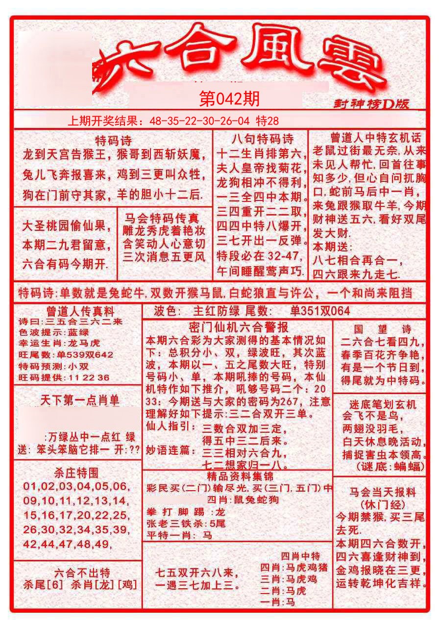 2025042期六合风云A