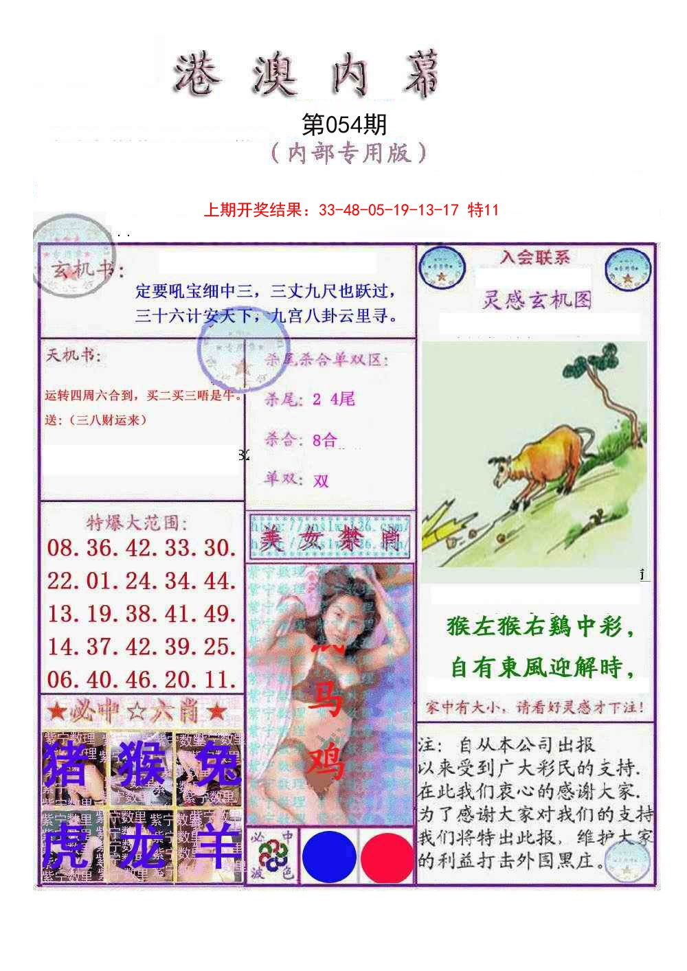 2025054期港澳内幕报