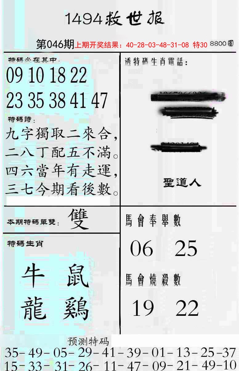 2025046期牛派救世报