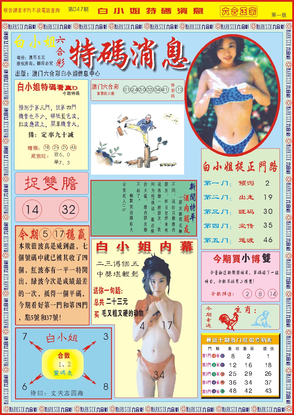 2025047期白小姐特码消息A